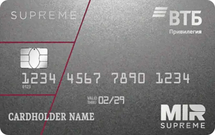 Привилегия Mir Supreme — ВТБ Банк
